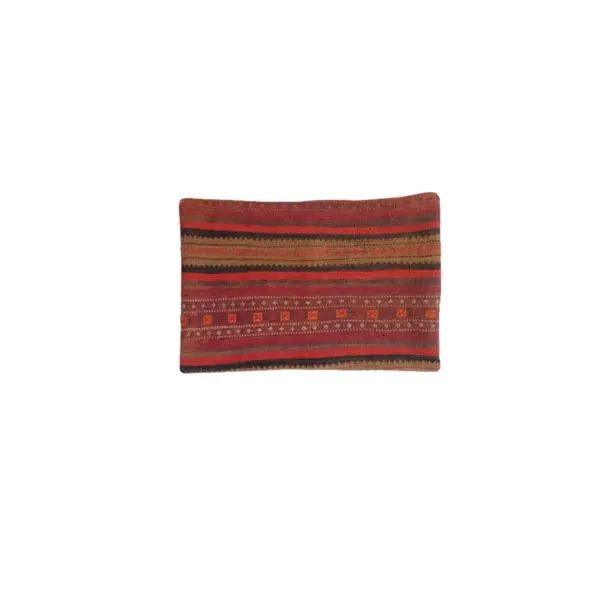 Baluchi Kilim Handwoven Smoky Topaz Cushion Cover - Image 3