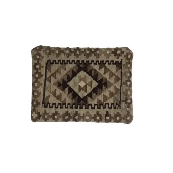 Kilim Handwoven Clay Creek Cushion Cover - Image 3