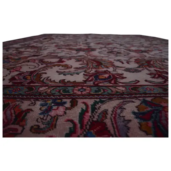 Overdyed Vintage Pink Oriental Rug - Image 6