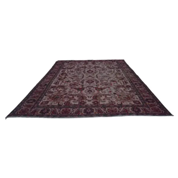 Overdyed Vintage Pink Oriental Rug - Image 4