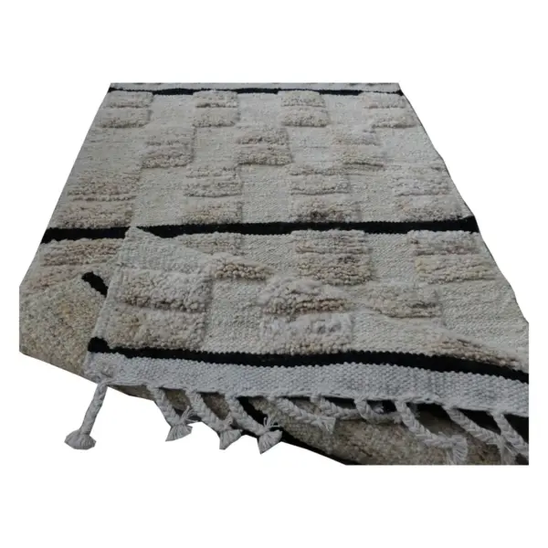 IKAT Handwoven Star Dust Kilim Rug - Image 5
