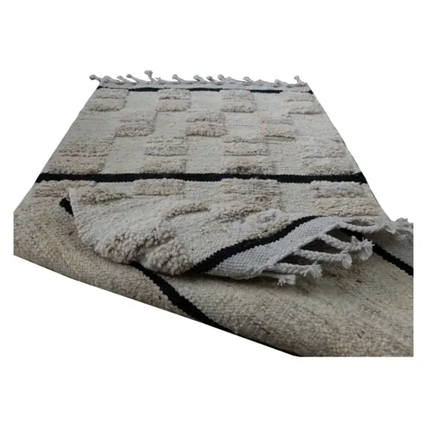 IKAT Handwoven Star Dust Kilim Rug - Image 4