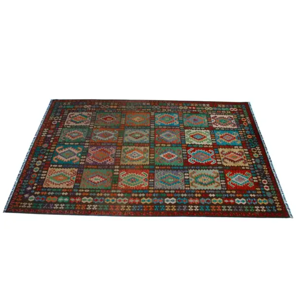 Handmade Multicolor Chobi Kilim Rug - Image 3
