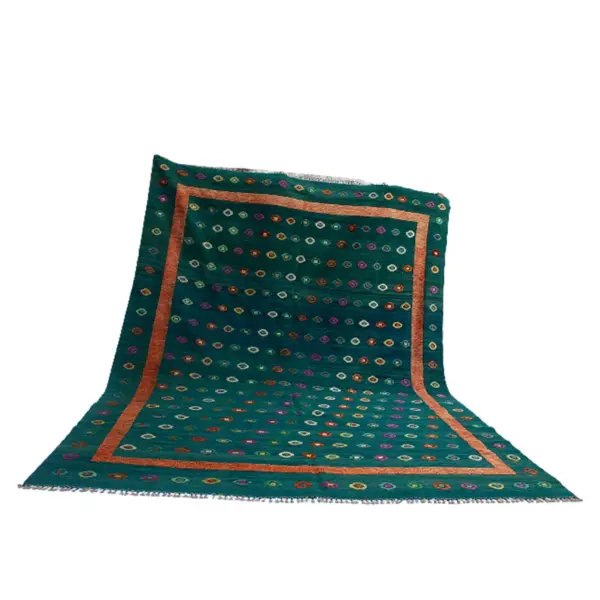 Berjista Woolen Tiber Kilim Rug - Image 6