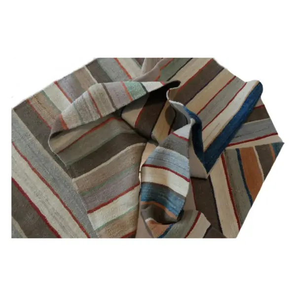 Handmade Double Spanish Strip Kilim Runner - Image 3
