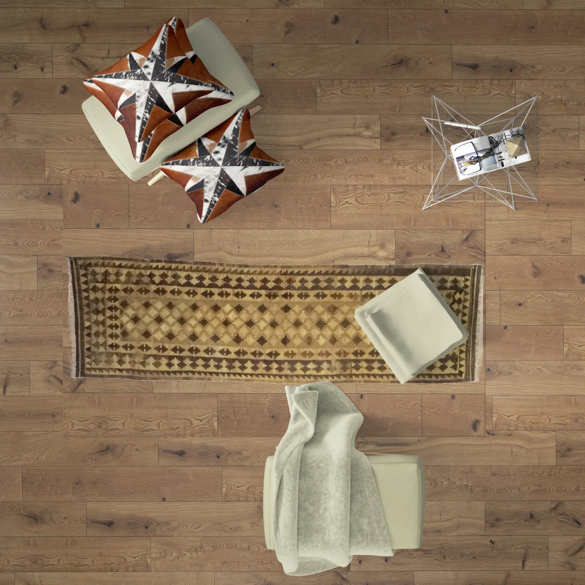 Antique Handmade Cioccolato Kilim Runners - Image 4