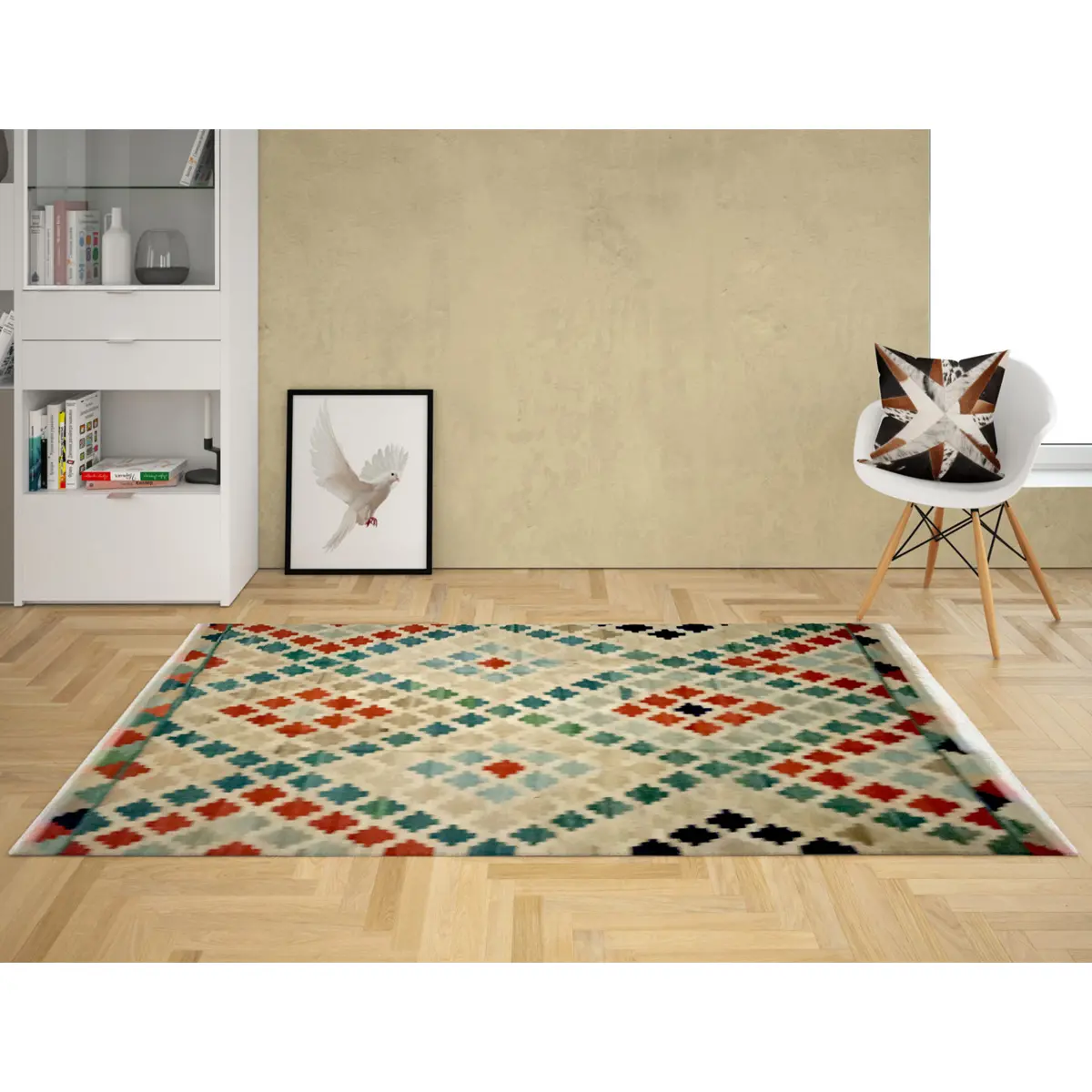 Handwoven Sapling Kilim Rug - Image 2
