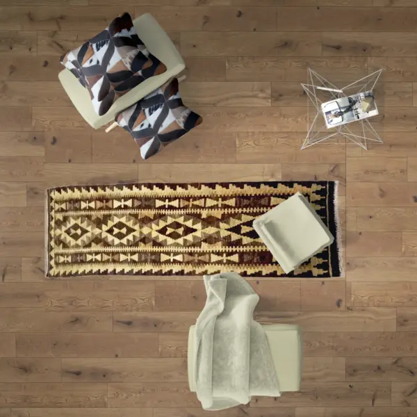 Handwoven Chalky Kilim Runner - Image 3