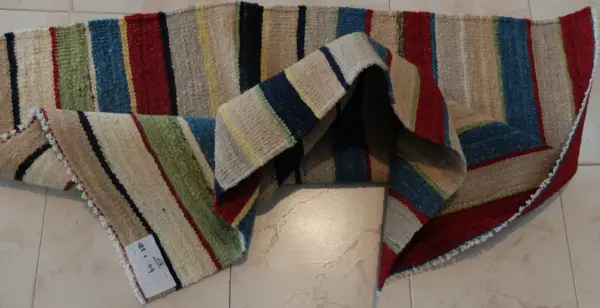Striped Handmade Colored Kilim Rugs - Image 5