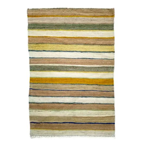 Striped Handmade Colored Kilim Rugs - Image 2