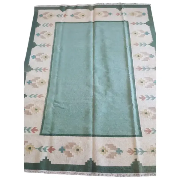 Vintage Kilim Handwoven Rectangular Rug - Image 2
