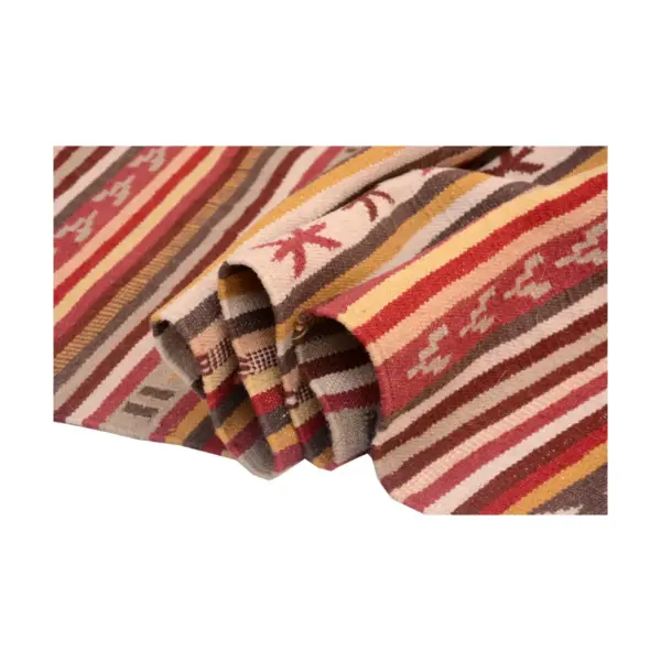 Vintage Kilim Handwoven Red Area Rug - Image 3