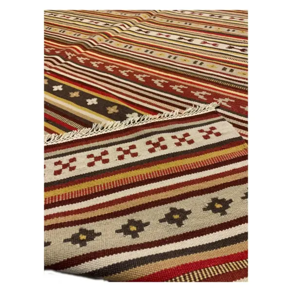 Vintage Kilim Handwoven Red Area Rug - Image 4