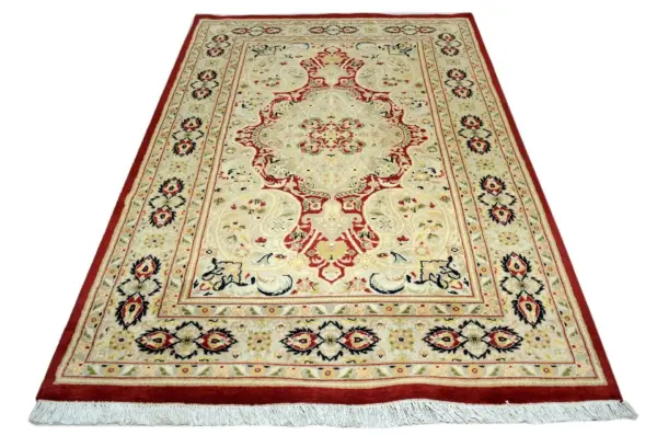Kashan Hand knotted Woolen Room Rugs - Image 4