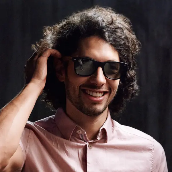 Ebony wood classic style sunglasses with silver mirrored polarized lenses - Image 10