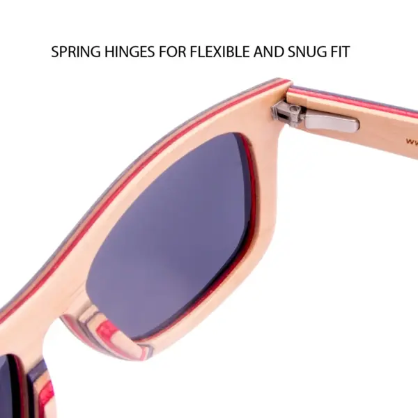 Canadian multi layer black maple wood sunglasses - Image 6