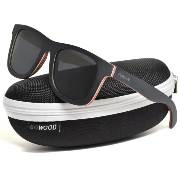 Canadian multi layer black maple wood sunglasses - Image 5