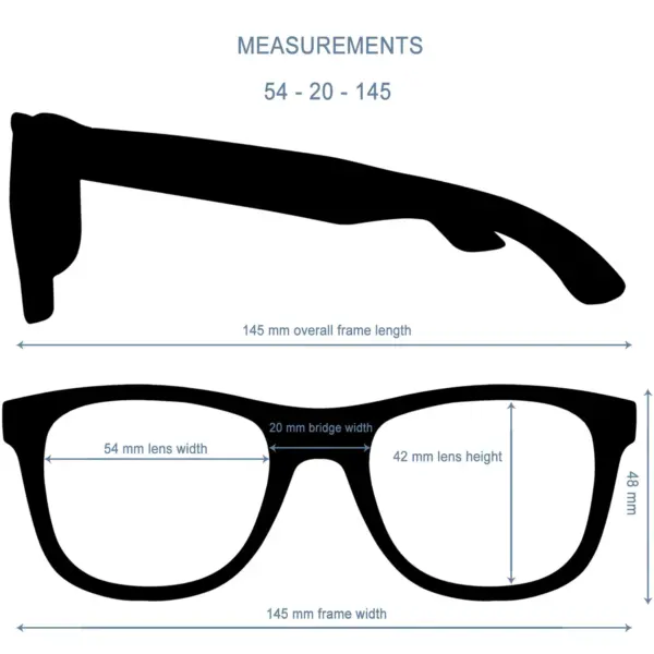 Zebra wood classic style sunglasses with black polarized lenses - Image 8
