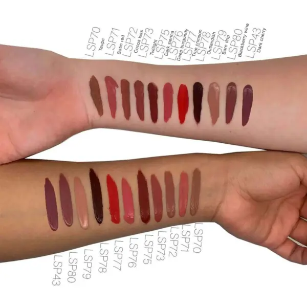 Matte Lip Stain Dark Cherry - LSP43 | Vegan, Matte, Velvety Finish - Image 3