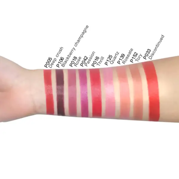 Lipstick Quartz - P125 | Vegan, Paraben Free, Vitamin E intensifies lip hydration - Image 3