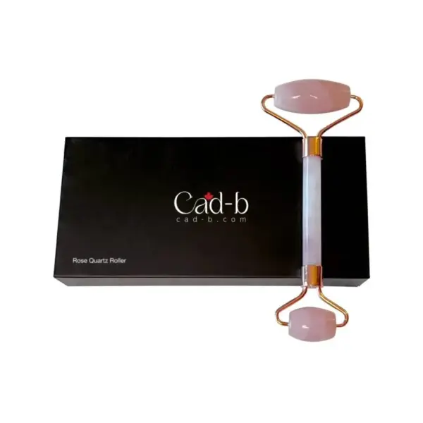 Facial Roller - Rose Quartz Roller | Cruelty Free, Organic, Paraben Free, Vegan - Image 2
