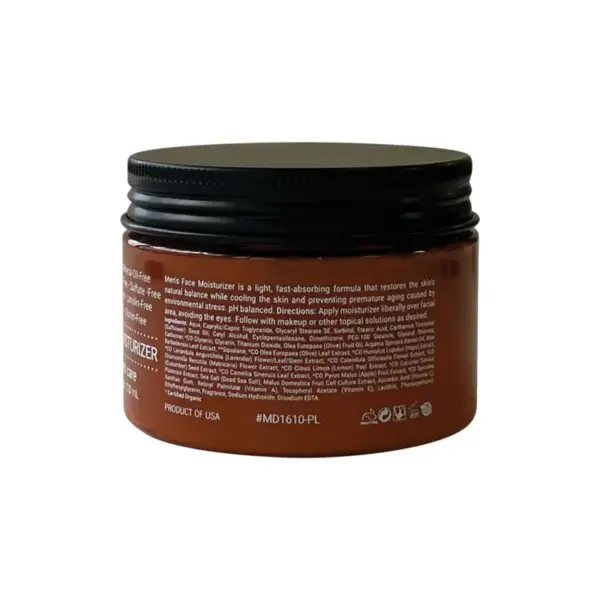 Men's Face Moisturizer | Cruelty Free, Organic, Vegan, Paraben Free - Image 4