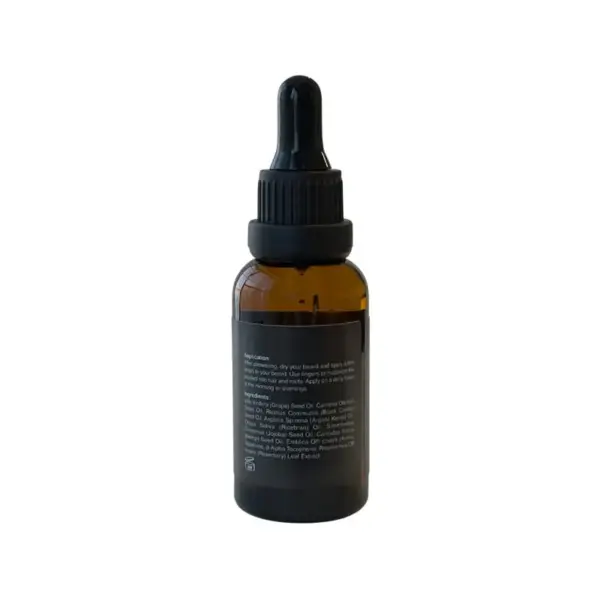 Hemp Infused Beard Growth Oil - Unscented | Vegan, Boosts Hair Restoration - Image 3