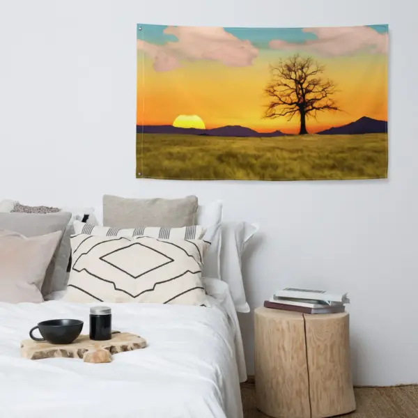 Sunrise Flag Tapestry wall hanging - Image 4