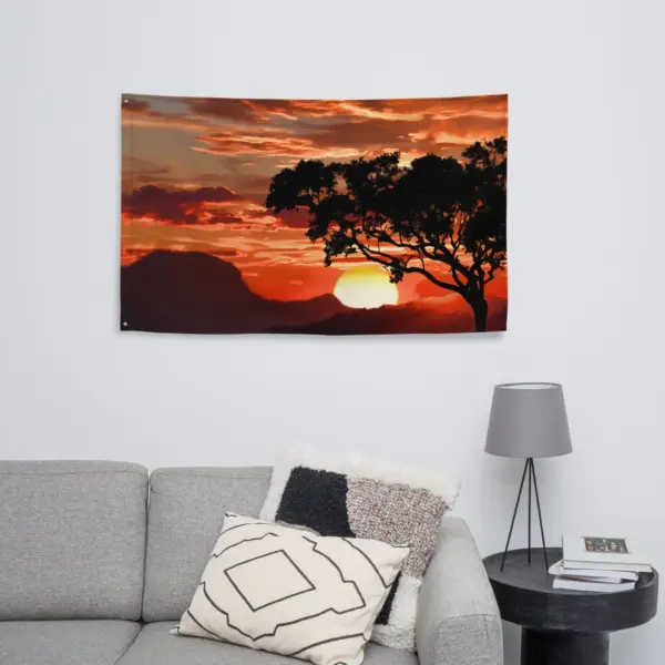 Sunset Flag Tapestry wall hanging - Image 5