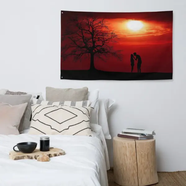 Couple Love Flag Tapestry wall hanging - Image 4
