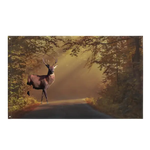 Deer Flag Tapestry wall hanging