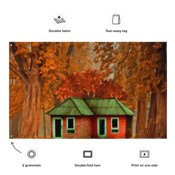 Forest Home Flag Tapestry wall hanging - Image 2
