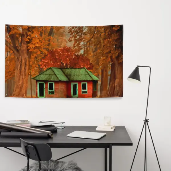 Forest Home Flag Tapestry wall hanging - Image 4