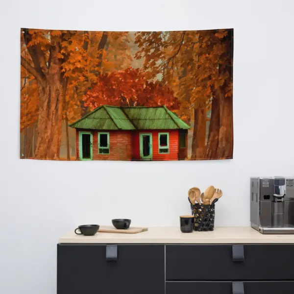 Forest Home Flag Tapestry wall hanging - Image 5