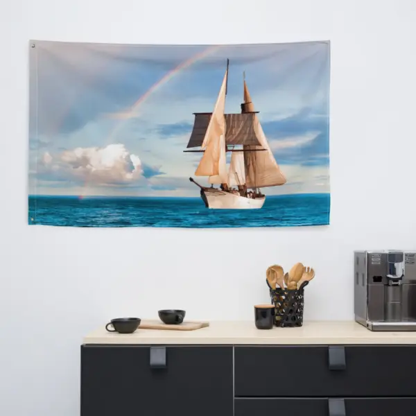 Sailing Ship Rainbow Flag - Image 5