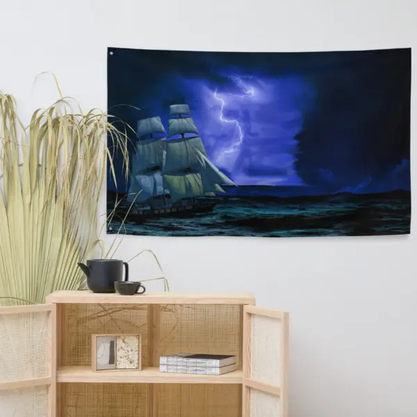Sailing Ship Lightning Flag - Image 4