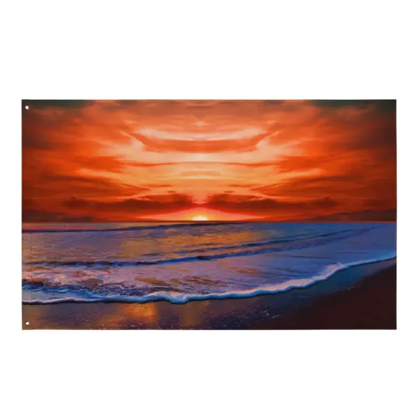Beach Sunrise Flag