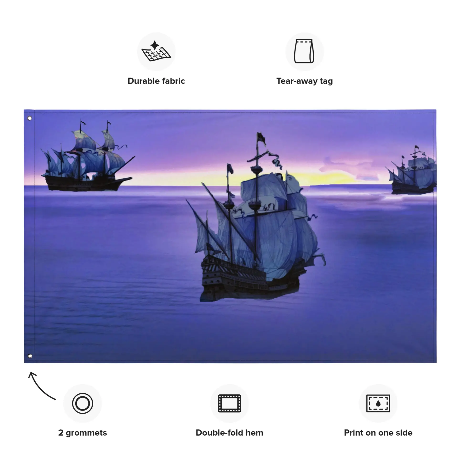 Blue Ship Flag - Image 5