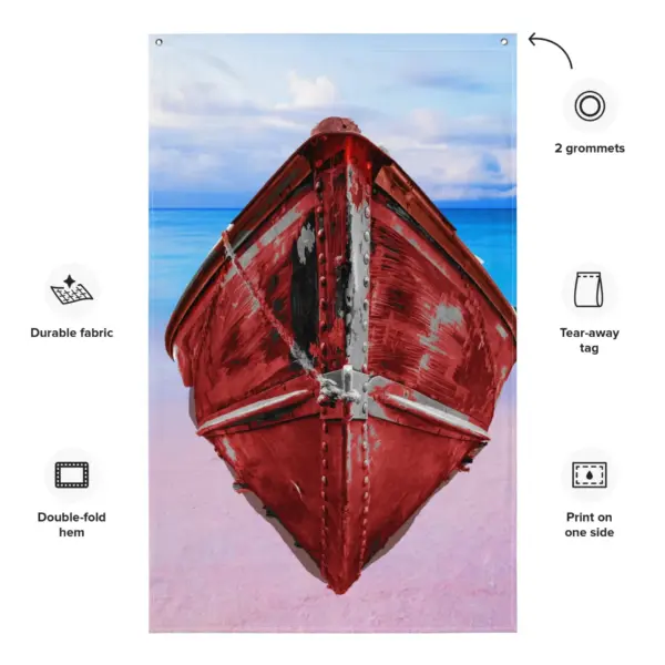 Red Boat Flag - Image 3