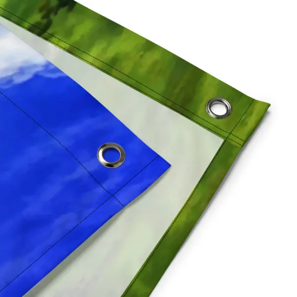 Mountain Lake Painting Flag - Image 4