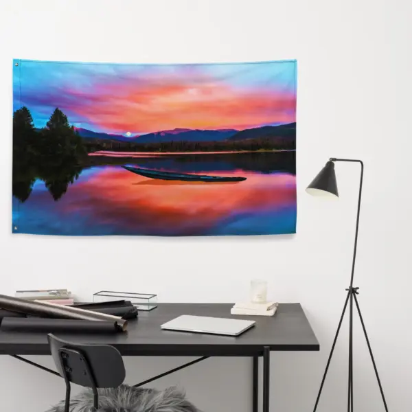 Fine art Landscape-Horizontol painting Flag - Image 5