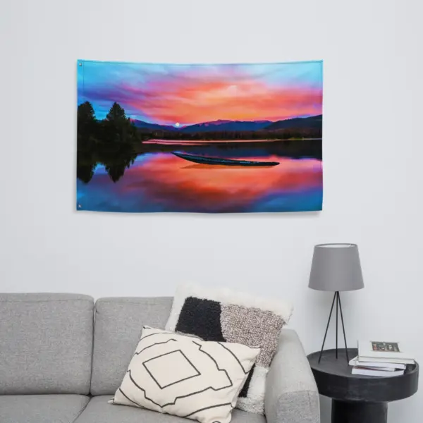 Fine art Landscape-Horizontol painting Flag - Image 6