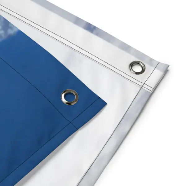 Snow House Painting Flag Tapestry - Image 4