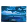 Dolphin Nightsky Painting Flag Tapestry
