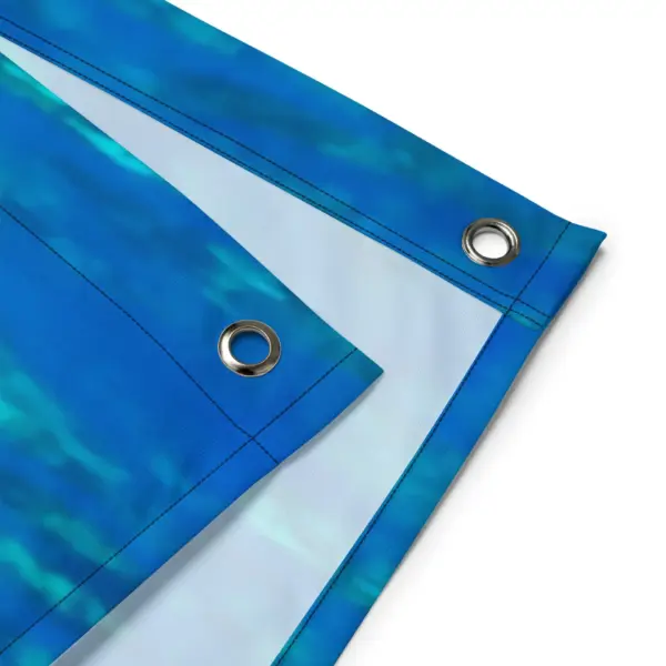 Sea Turtle Original Painting Flag Tapestry - Image 4