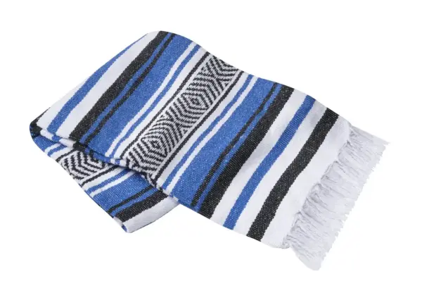 Hand woven yoga Blanket Striped - Image 2