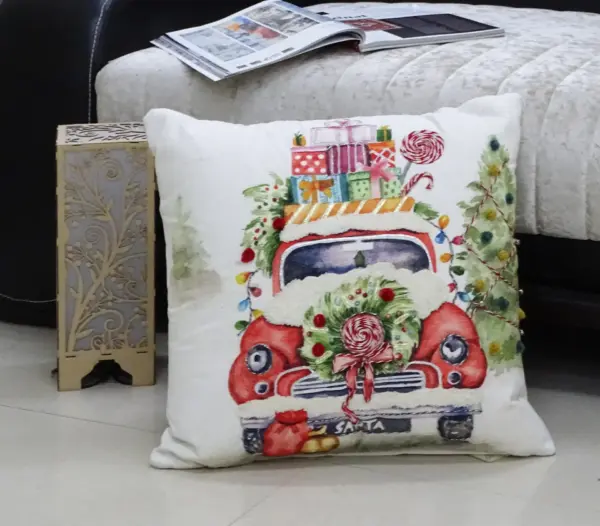 Christmas Embroidered Throw Pillow 20" x 20" - Image 9