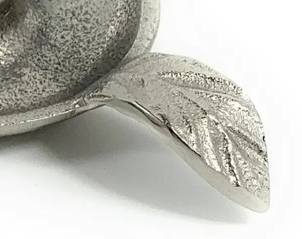 Silver Taper Candlestick Holder Dish Set of 2 - Image 4