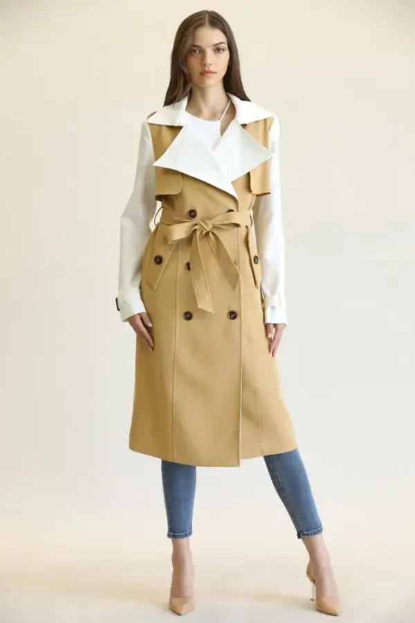 Luxury Double Breasted Front Closure Coat - Image 2