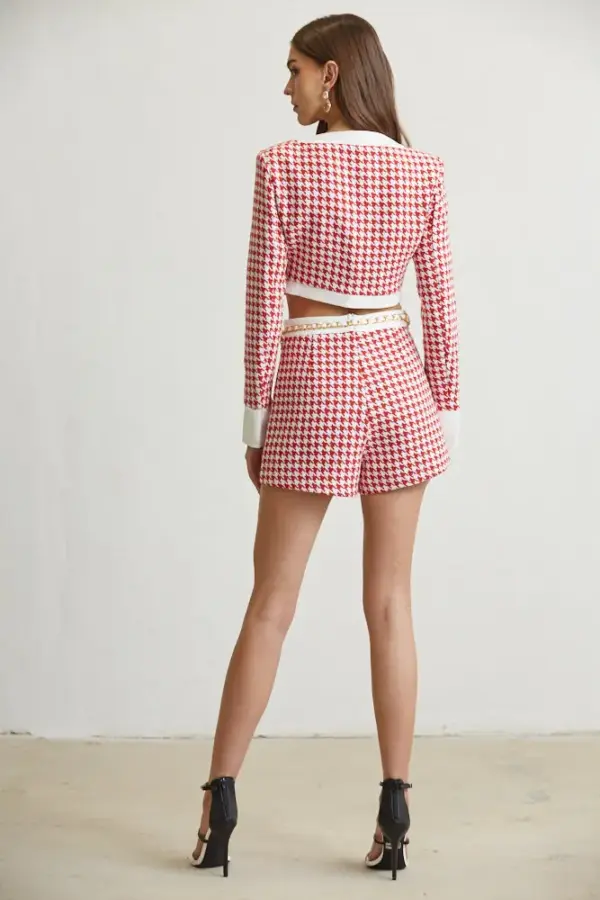 Gianna Houndstooth Print Set - Image 4